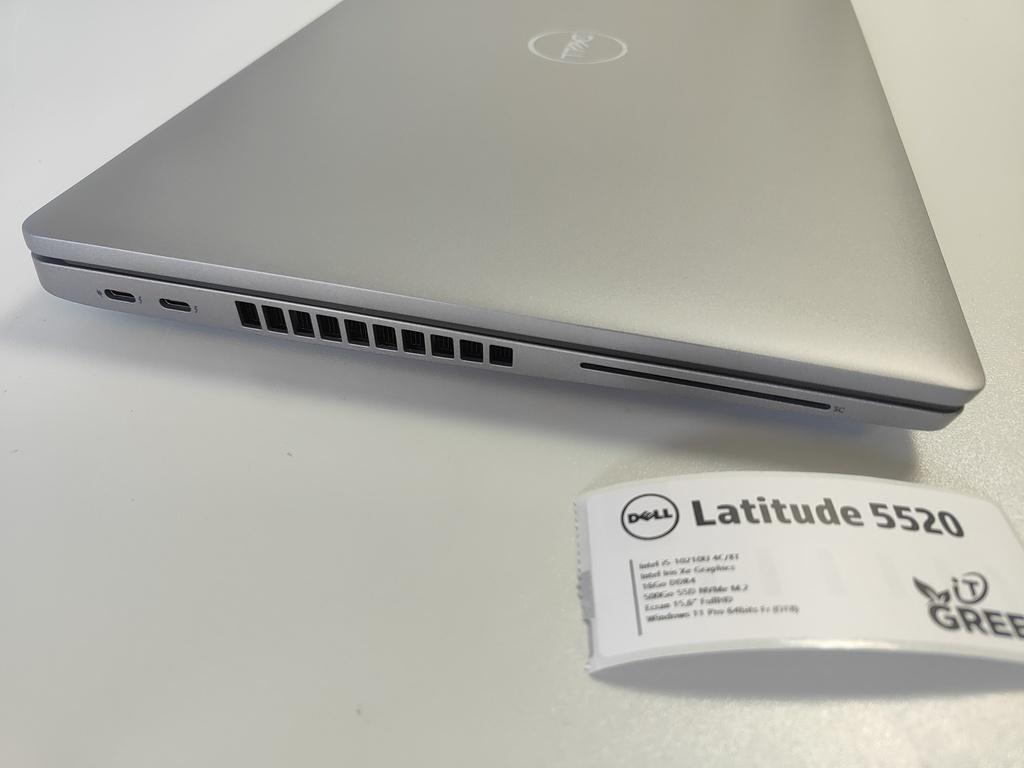 Dell Latitude 5520 - Core i5-10210U - 16 Go DDR4 - SSD NVMe 500 Go - 15,6" FullHD