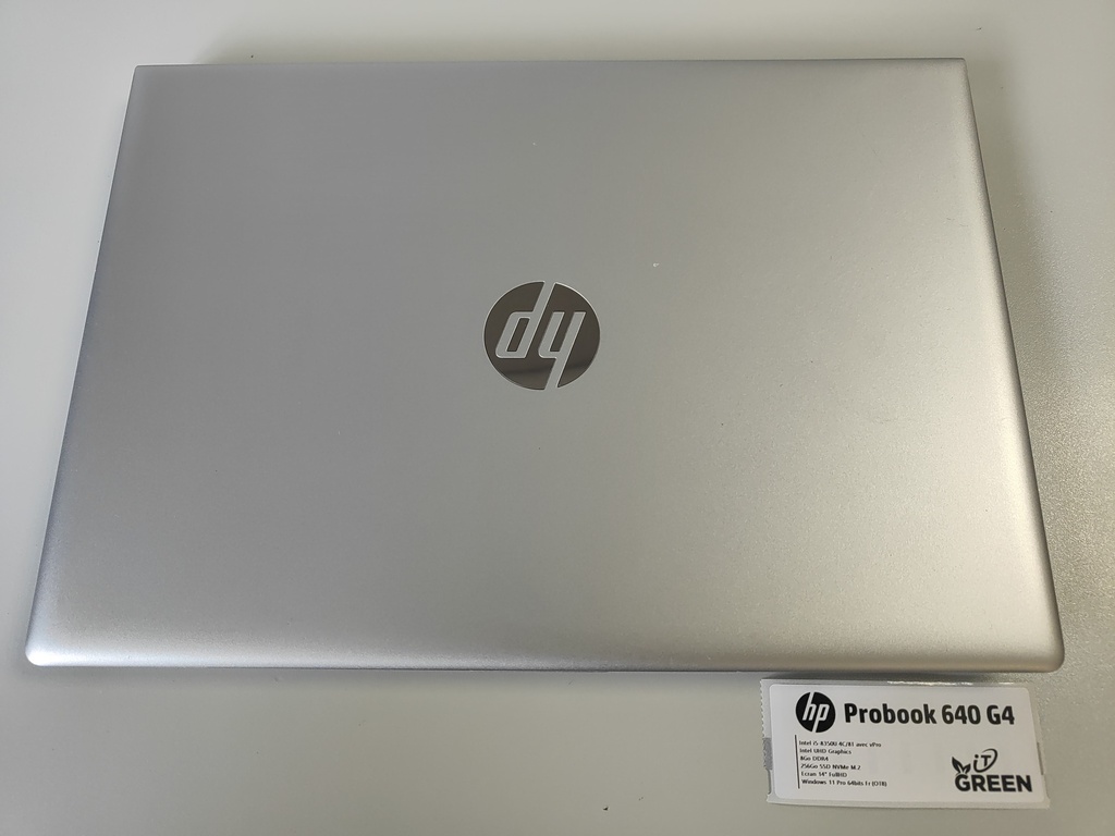 HP ProBook 640 G4 - Intel i5-8350U - 8Go DDR4 - SSD NVMe 256Go - 14" HD