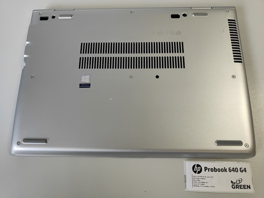 HP ProBook 640 G4 - Intel i5-8350U - 8Go DDR4 - SSD NVMe 256Go - 14" HD