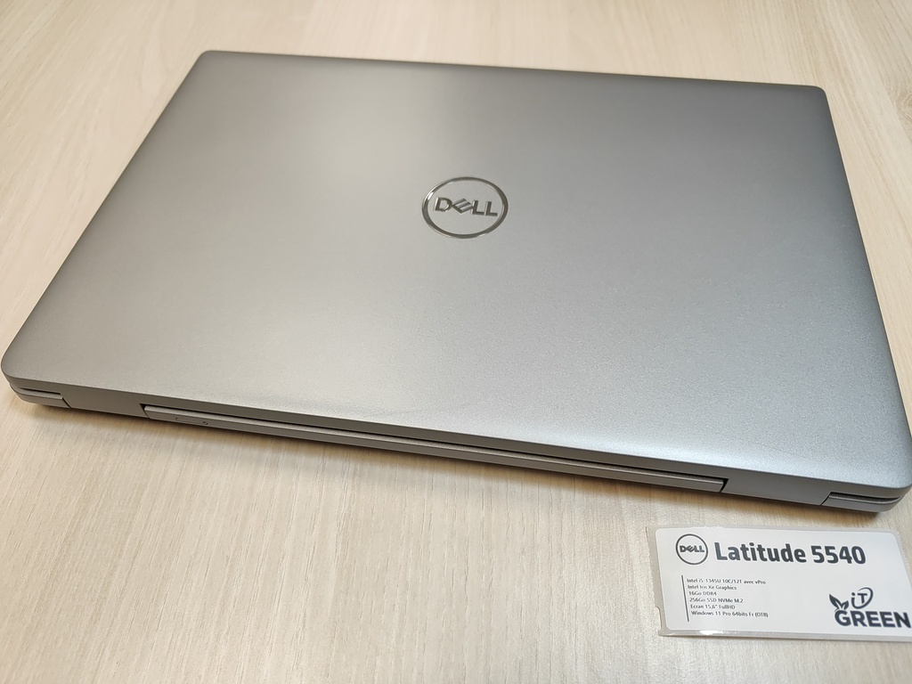 Dell Latitude 5540 - Intel i5-1345U - 16 Go DDR4 - SSD NVMe 256 Go - 15,6" FullHD