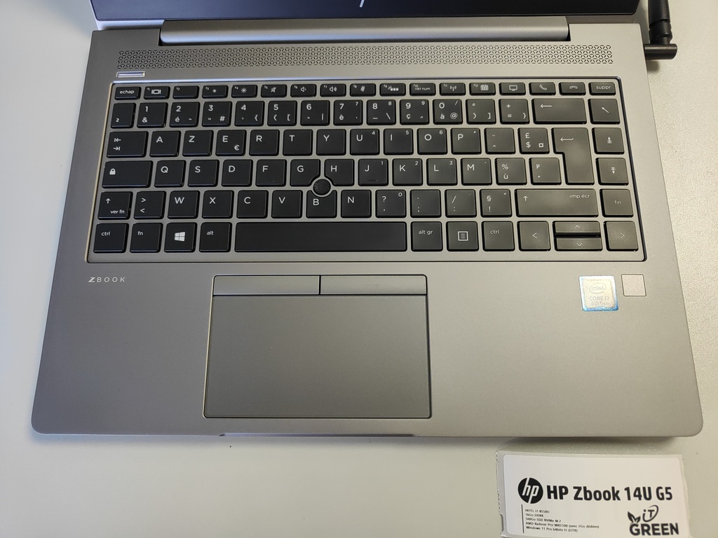 HP ZBook 14U G5 - Intel i7-8550U - 16Go DDR4 - SSD NVMe 500Go - 14" FHD / AMD Radeon Pro WX3100