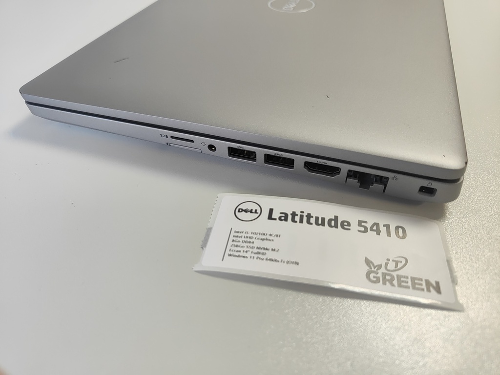 Dell Latitude 5410 - Core i5-10210U - 8 Go DDR4 - SSD NVMe 256 Go - 15,6" FullHD