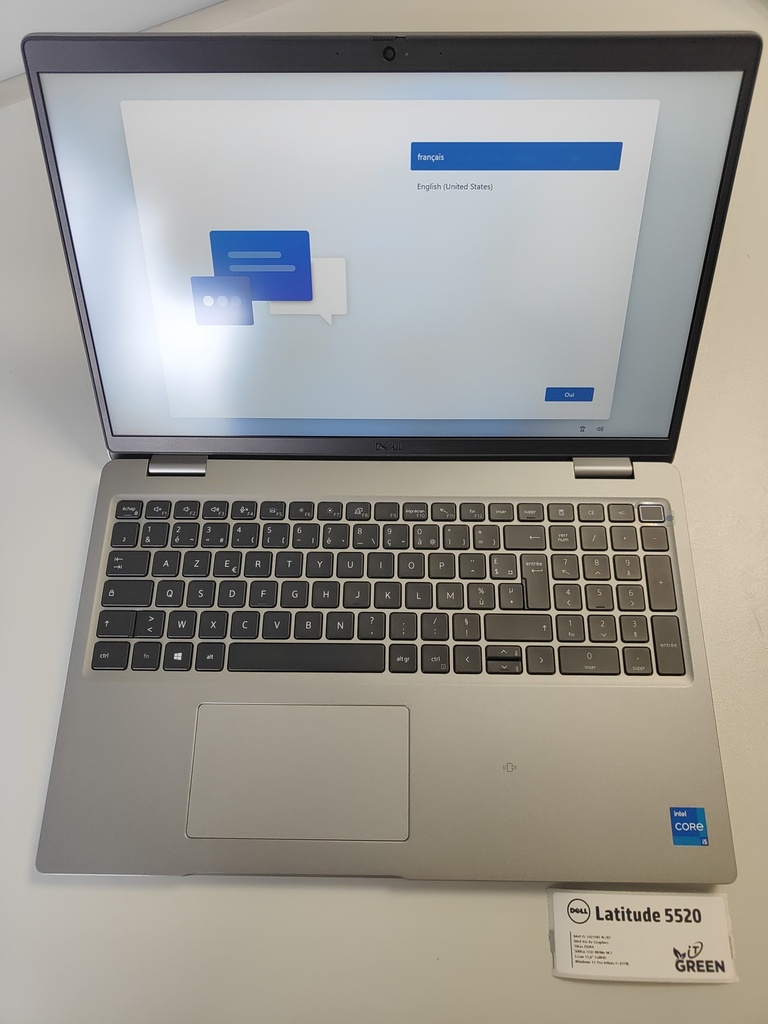 Dell Latitude 5520 - Core i5-10210U - 16 Go DDR4 - SSD NVMe 500 Go - 15,6" FullHD